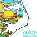 Outer Banks Map Sound Sunset